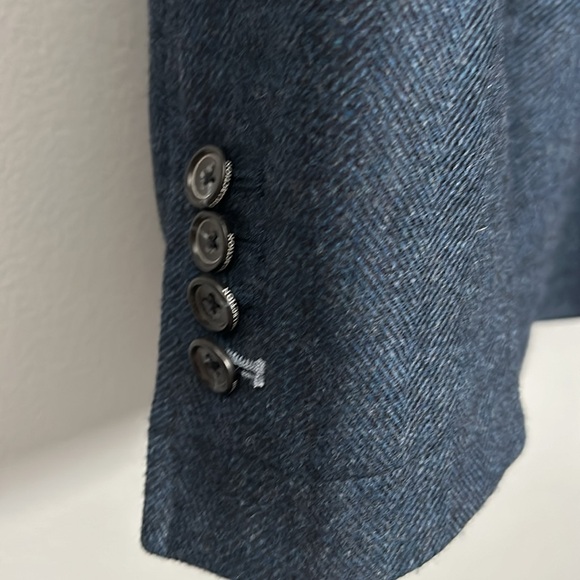 Report Collection Sport Fit Navy Herringbone style Blazer size XL- NWT - Picture 17 of 17